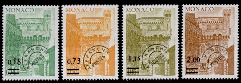 Monaco 1095-8 MNH Clock Tower