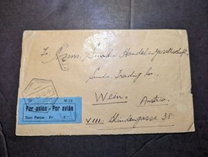 1937 Portugal Colony Airmail Cover Lourenco Marques to Vienna Austria