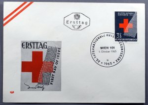 Austria #752 First Day Cover City Red Cross Conference Vienna