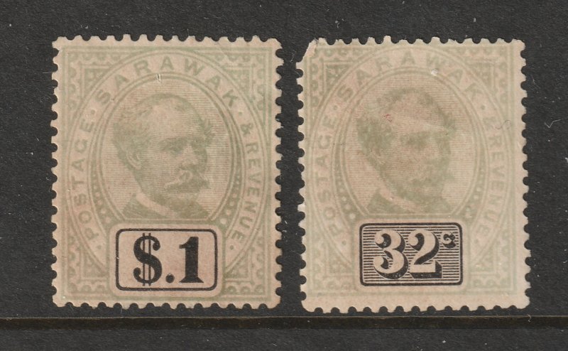 Sarawac an old $1 & 32c MNG