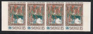 Sweden Sc 935a 1972 Human Environment stamp booklet pane mint NH