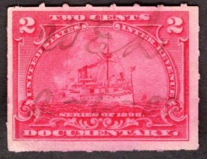 1898, US 2c, Documentary, Used, Sc R164