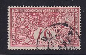 Netherlands   B1  used   1906    Tuberculosis  1c