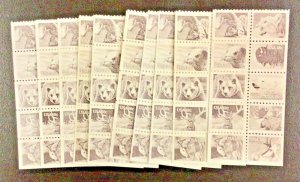 1889a  Wildlife MNH 18 c Lot of 10 booklet panes of 10 w/o tabs  FV $18.00