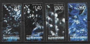 NEW ZEALAND SG3754/7 2016 GLOWWORMS MNH