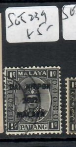 MALAYA JAPANESE OCCUPATION PAHANG DN 1C SG J239  VFU   P0722H