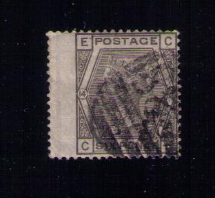 Great Britain Sc #62 (PL14) WINGED MARGIN Used VF