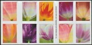 U.S.#5777-5786 (#5786a) FREE SHIP Tulip Bloss. 63c FE Booklet Block of 10, MNH.