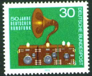 Germany Scott 1127 MNH** 1973 Radio stamp