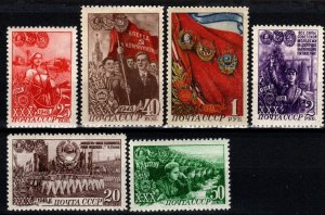 Russia #1289-94 F-VF Unused CV $222.50 (X3951)