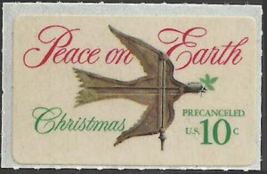 # 1552 Mint Never Hinged ( MNH ) CHRISTMAS DOVE AND WEATHER VANE SELF STICK