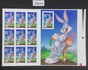 US STAMPS #3137 32c BUGS BUNNY SHEET MINT OG NH  LOT #29254