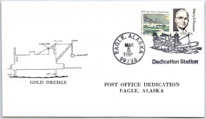 US SPECIAL EVENT COVER AND PICTORIAL CANCEL POST OFFICE DEDICATION EAGLE ALASKA