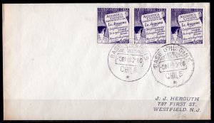 Chile 1960 BASE ANTARCTIC O'HIGGINS COVER SEND TO WESTFIELD,N.J.USA