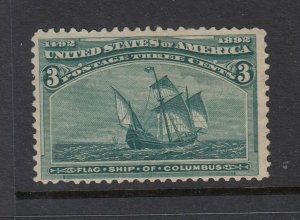 #232 3c Columbus Issue (Mint Hinged) cv$35.00