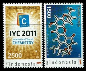 Indonesia #2270-71 MNH - Intl Year of Chemistry (2011)