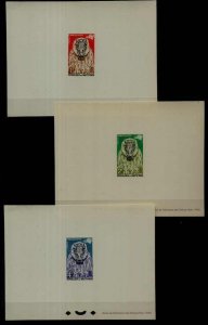 Burkina Faso 74-76 MNH epruve sheets Animal mask/ Wart hog