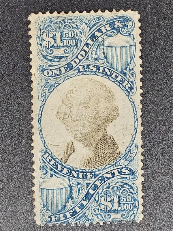 R125 2nd issue 3$  1872 stamp cancel