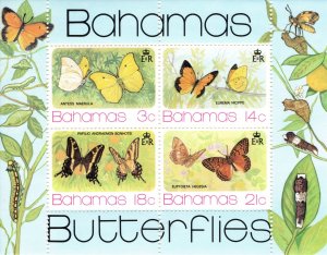 Bahamas 1975 Butterflies, Miniature Sheet [Mint]