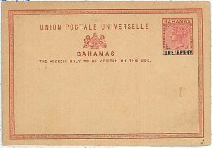 28609  -  BAHAMAS - POSTAL HISTORY - STATIONERY  CARD : PENNY HALF PENNY