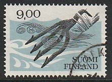 1984 Finland - Sc 640 - used VF - 1 single - Iron Fish Spear