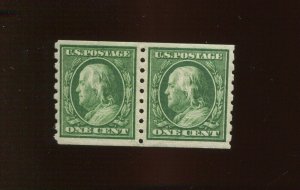 392 Franklin Mint Coil Pair of 2 Stamps (Bx 2704)