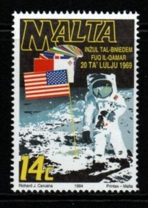 MALTA SG973 1994 25th ANNIVERSARY OF FIRST MOON LANDING MNH