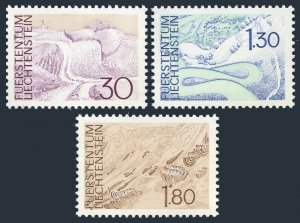 Liechtenstein 517, 524, 526, MNH. Michel 581-583 Landscapes 1973.