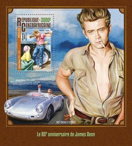 James Dean Harris Wood Taylor Cinema Hollywood Central Africa MNH stamp set