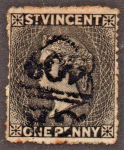 St. Vincent (1871) - Scott # 13,   Used  Scott Value $ 15.50