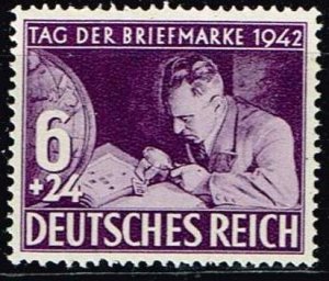 Germany 1942,Sc.#B201 MNH, Stamp Day: Collector with album