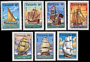 Tanzania 1209-1215, MNH, Sailing Ships