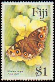 Fiji #523-526 Never Hinged Complete Set(4), 1985, Butterflies, Never Hinged