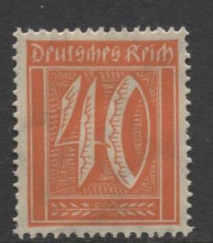 GERMANY. -Scott 166- Definitives -1921- MH - Wmk 126 - Single 40m Stamp