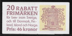 SWEDEN SC# 1828a  COMP BKLT/20  VF/MNH 1990