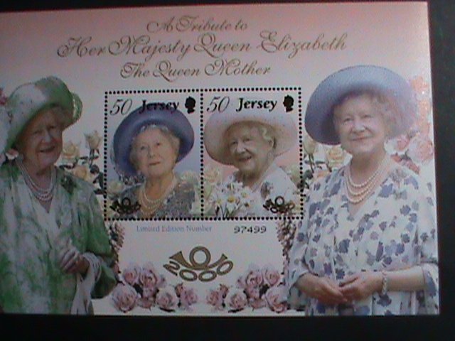 ​JERSEY STAMP:2000 SC#963a 100TH ANNIVERSARY BIRTH OF QUEEN'S MOTHER  MNH S/S