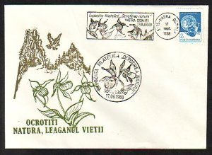 Romania, 1988 issue. 17/SEP/88. Orchid Cancel & Cancel on Cover. ^