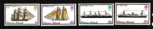 Pitcairn Is.-Sc#147-50- id9-Unused NH set-Ships-Mailboats-1975-#147 given no val