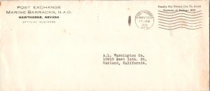 Penalty Post Exchange Marine Barracks N.A.D., Hawthorne, Nevada Penalty 1934 ...