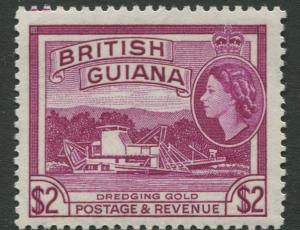 British Guiana - Scott 266 - QEII - Definitive -1954 - MNH - Single $2.00c Stamp