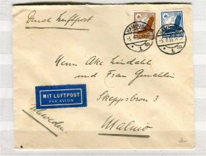 GERMANY; LETTER/COVER 1935 fine used Luftpost item to, Malmo Sweden