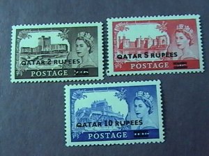 QATAR # 13-15-MINT NEVER/HINGED-PART SET----QEII----1957