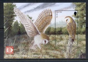 Jersey 2001 Barn Owl, Bird, Hafnia MS MUH