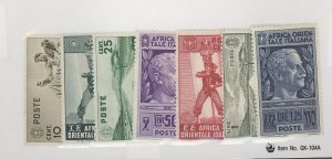 Italian East Africa #4/13 Unused Multiple