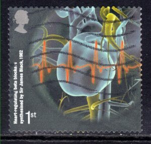 GB 2011 QE2 1st Medical Breakthroughs Heart Regulator Self Adhes SG 3153 ( F1...