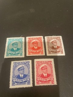 Yugoslavia sc 131-135 MH comp set