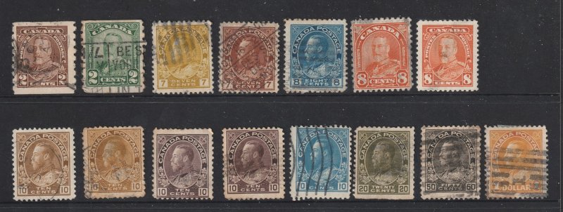 Canada a small used lot of KGV