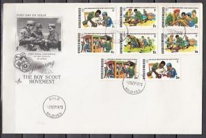 Maldives, Scott cat. 427-434. World Scout Conference issue. First day cover. ^