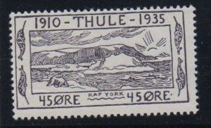 Greenland Thule Facit T5 1935 45 ore Cape York local stamp mint
