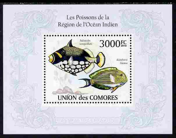 Comoro Islands MNH S/S Fish 2010